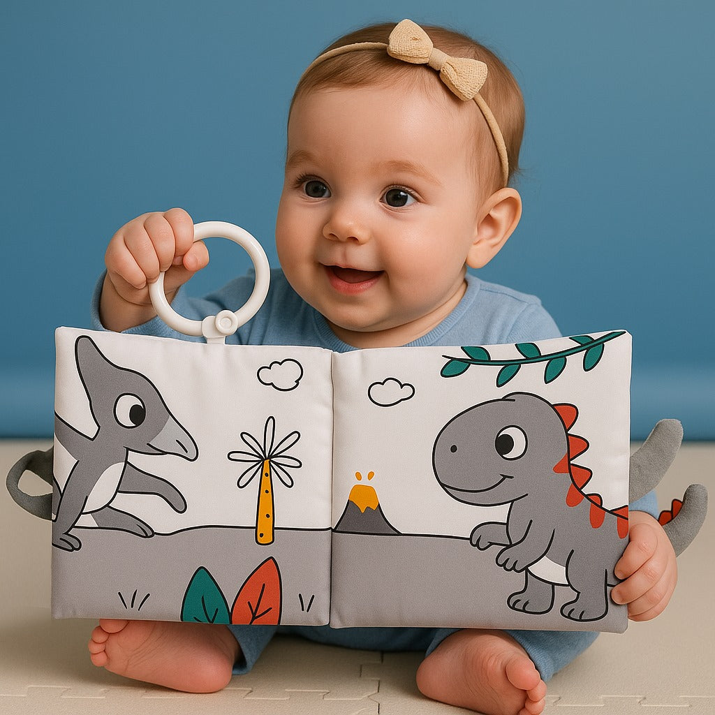 كتاب "الديناصورات" القماشي  Soft Fabric "Dinosaurs" Book